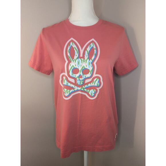 Psycho Bunny pink bunny logo t-shirt sz 3 (sm) - Picture 1 of 9